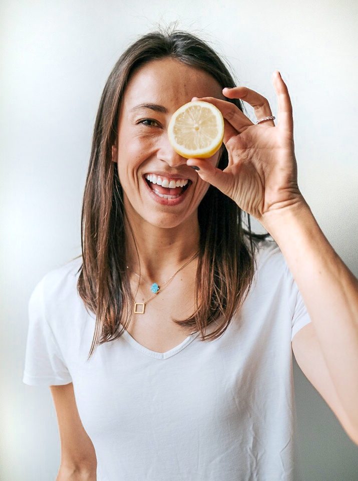 Anna Brown with lemon slice